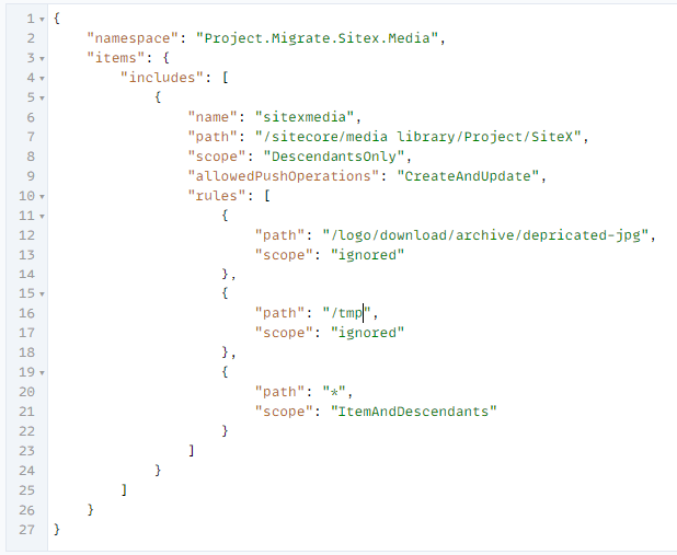 image showing script: sitecore cli media rule
